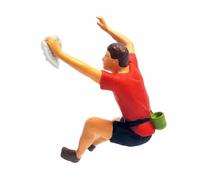 YWMJZEU Figurine Grimpeur Diorama Mini Accessoire Décor Micro Mini Figurines d’Escala pour Collectionneurs, Maquette, Rouge, 1 87