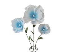 YWMJZEU Fleur Artificielle Géante Fleurs D'Exposition Fleur Artificielle sur Base Amovible Élément de Décor Fond Scène Composition PP Fer Mousse PE A, Bleu Clair