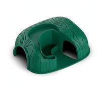 YWMJZEU Grotte avec Gamelle Multifonction Abri à Double Entrée Intérieur Spacieux Cachette pour Terrarium, Vert, Petit