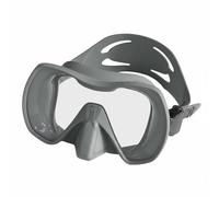 YWMJZEU Masque de Plongée en Silicone Un Seul Bloc Masque de Plongée Antibuée Étanche pour Mer , Gris