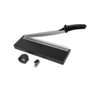 YWMJZEU Massicot avec Guide En Acier Robuste et Porte-papier, Massicot Photo, Massicot pour étiquettes et Cartes de Visite, Traitement Du Matériau PP, Noir