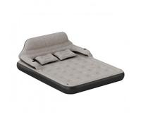 YWMJZEU Matelas Pneumatique avec Dossier Matelassé Lit Gonflable Rectangulaire Facile à Stocker, 202cm 152cm 70cm, Gris Foncé