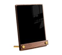 YWMJZEU Mini Tableau Noir Petite Ardoise Support Bois Grain Acrylique Message Effaçable Étiquette Comptoir Convient pour Réunion Exposition Mariage Boutique, S