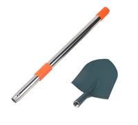 YWMJZEU Pelle Pliante Pelle de Jardin Bêche Multifonction Outil d'Extraction en Acier Inoxydable Épais Anticorrosion avec Manche, Pelle Pointue Verte Courbée avec Manche Télescopique De 1,1 Mètre