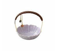 YWMJZEU Porte-Bonbons avec Poignée Compact Corbeille à Fruits avec Poignée Portable Coupelle pour Cuisine, Violet, style to 3