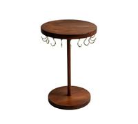YWMJZEU Porte-Collier En Bois peu Encombrant Présentoir à Bijoux En Bois Compact Présentoir à Bijoux pour Boutique, Couleur Bois De Noyer, Petit