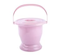 YWMJZEU Pot de Portable avec Crachoir et Couvercle, Récipient de Nuit En PP, Anti-odeurs, Convient Aux Femmes, Aux Hommes, Aux Personnes âgées, Aux Enf, Rose