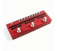YWMJZEU Processeur Audio Basse Pédale Multi Effets Compresseur Chorus Pré Émulation D Interface à Pied Boutons Réglage Fins Stable Adapté aux Concerts en, Rouge