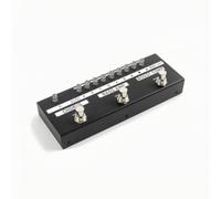 YWMJZEU Processeur Audio Basse Pédale Multi Effets Compresseur Chorus Pré Émulation D Interface à Pied Boutons Réglage Fins Stable Adapté aux Concerts en, Noir