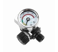 YWMJZEU Régulateur Pression Pulvérisateur Peinture Cadran Analogique Manomètre Compact d'air Bague Chrome Outil Pneumatique, Noir, Noir