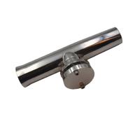YWMJZEU Support Canne avec Base Acier Inoxydable Porte-Canne à Pêche Encastré Marin pour Pêcheurs, Yacht , Grand , Bouche Évasée