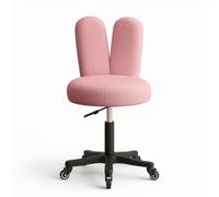 YWMJZEU Tabouret à roulettes avec Dossier Ergonomique Tabouret Travail avec Dossier Siège pour Coiffeuse, Bureau, Blanc