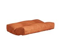 YWMJZEU Tabouret Repose-pieds Pliable X Tabouret Bas Banc Ottomane Siège Ergonomique Structure à Tenons et Mortaises avec, Array, Orange, Housse Amovible, Rembourrage En Coton Floconné