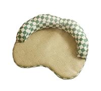 YWMJZEU Tapis pour Chat Lit pour Chat Coussin, L 60 50 3cm, Niche De Couchage Rafraîchissante À Carreaux Verts avec Coussin pour Chiens/Chats De Petite Taille Jusqu À 10 Kg