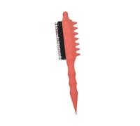 YWMJZEU Teasing Hair Brush Brosse à Taquiner Peigne à Queue Brosse à Cheveux En Nylon Outil de Coiffure pour Démêler et Contrôler Les Mèches Fabriquée En Poil, Orange Rouge