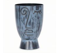 YWMJZEU Vase avec Visage Résistant à la Déformation Vase Cylindrique Morne Jardinière sur Pied pour Intérieur, Terrasse, Balcon, 眯眼花盆