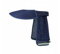 YWMJZEU Visière de Chantier pour Casque de Sécurité Pare-Soleil Protège-Nuque Maille Aérée Visibilité Renforcée Couverture Large Adaptée aux Ouvriers du, Bleu Marine, Standard