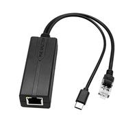 Ywmsfl Adaptateur répartiteur USB type C 48 V à 5 V courant via Ethernet pour appareils photo et routeurs basse tension gadgets accessoires