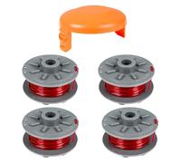 YWNYT Bobine de fil de rechange pour débroussailleuse Gardena 5364-20, 1,6 mm x 6,1 m pour débroussailleuse Gardena Turbo SmallCut Art 2401 (4 bobines + 1 couvercle)