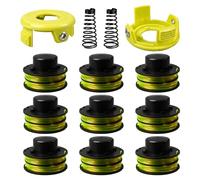 YWNYT Bobine de fil de rechange pour débroussailleuse Ryobi RAC118 RLT3525S, 1,2 mm x 8,4 m avec couvercle et ressort (9+2+2)