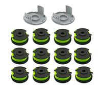 YWNYT Ryobi RAC143 Lot de 14 bobines de fil de rechange pour débroussailleuse 36 V avec capuchon RAC142 Compatible avec RLT36B33 et RY36LT33A-0