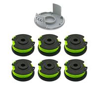YWNYT Ryobi RAC143 Lot de 7 bobines de fil de rechange pour débroussailleuse 36 V avec capuchon RAC142 Compatible avec RLT36B33 et RY36LT33A-0