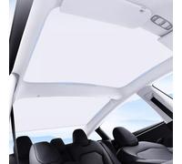 Ywooon Pare-Soleil de Toit pour Tesla Model 3 2021-2023 Accessoire, Beige | Pare-Soleil pour fenêtre de Toit Isolation Contre Les Rayons, Pare-Soleil Nano Ice-Crystal Anti-UV, Produit à Partir de US/DE
