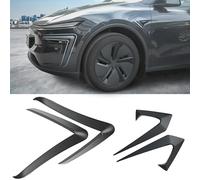 Ywooon Protections de Feux de Brouillard Avant pour Tesla Model Y Juniper 2025-2026, Cache pour Cadre de Phares Antibrouillard Avant, Spoiler Avant pour Tesla Juniper (Carbone Matte)