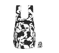 YWPCOIUYB Baleine Orque Tueur,Sac à dos pliable et pliable, unisexe, idéal pour le sport, la gym et les loisirs.