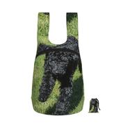 YWPCOIUYB Caniche standard noir,Sac à dos pliable et pliable, unisexe, idéal pour le sport, la gym et les loisirs.