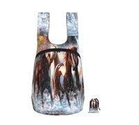 YWPCOIUYB Chevaux des Indiens d'Amérique,Sac à dos pliable et pliable, unisexe, idéal pour le sport, la gym et les loisirs.