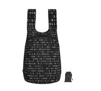 YWPCOIUYB Code du programmeur Noir Noir,Sac à dos pliable et pliable, unisexe, idéal pour le sport, la gym et les loisirs.
