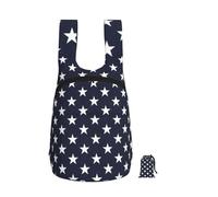 YWPCOIUYB Étoiles bleu marine blanc,Sac à dos pliable et pliable, unisexe, idéal pour le sport, la gym et les loisirs.