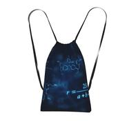 YWPCOIUYB Formules mathématiques, physiques et chimiques lumineuses,Sac à dos unisexe à cordon, sac de sport, sac de gym, sac à dos pliable à cordon