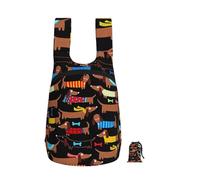 YWPCOIUYB J'adore mes chiens teckels,Sac à dos pliable et pliable, unisexe, idéal pour le sport, la gym et les loisirs.
