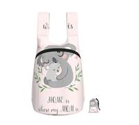 YWPCOIUYB Maman koala et son bébé, tout mignons,Sac à dos pliable et pliable, unisexe, idéal pour le sport, la gym et les loisirs.