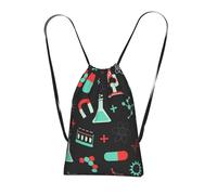 YWPCOIUYB Modèles de chimie verte et de science,Sac à dos unisexe à cordon, sac de sport, sac de gym, sac à dos pliable à cordon