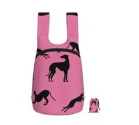 YWPCOIUYB Silhouettes de lévriers Greyt Eda,Sac à dos pliable et pliable, unisexe, idéal pour le sport, la gym et les loisirs.