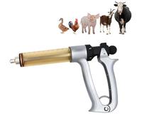 YWPYMX Pistolet à injection pour bétail de 25 ml/50 ml, seringue continue réglable, convient aux animaux de différentes tailles tels que les poulets, les canards, les bovins et les moutons. 50 ml