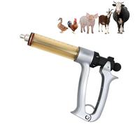 YWPYMX Pistolet à injection pour bétail de 25 ml/50 ml, seringue continue réglable, convient aux animaux de différentes tailles tels que les poulets, les canards, les bovins et les moutons. 25 ml