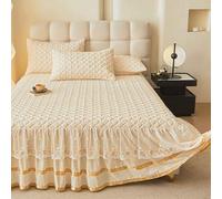 YWQJL Cache Sommier 180x200/150x200/120x200 Hauteur 45 Cm Jupe De Lit Cache-Sommiers Impression,Lavable(8,150x200cm)