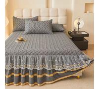 YWQJL Cache Sommier 180x200/150x200/120x200 Hauteur 45 Cm Jupe De Lit Cache-Sommiers Impression,Lavable(9,200x220cm)