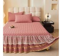 YWQJL Cache Sommier 180x200/150x200/120x200 Hauteur 45 Cm Jupe De Lit Cache-Sommiers Impression,Lavable(1,180x200cm)