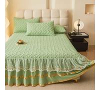 YWQJL Cache Sommier 180x200/150x200/120x200 Hauteur 45 Cm Jupe De Lit Cache-Sommiers Impression,Lavable(7,120x200cm)