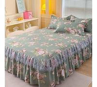 YWQJL Cache Sommier 180x200/150x200/120x200 Hauteur 45 Cm Jupe De Lit Cache-Sommiers Impression,Lavable(2,150x200cm)