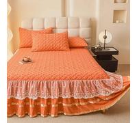 YWQJL Cache Sommier 180x200/150x200/120x200 Hauteur 45 Cm Jupe De Lit Cache-Sommiers Impression,Lavable(5,120x200cm)