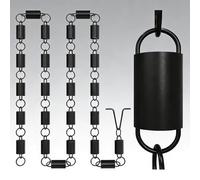 YWQJL ChaîNe De Pluie pour Gouttiere Chaine De Pluie en Aluminium for La Collecte De l'eau De Pluie dans Le Jardin Et La Cour ChaîNe De Pluie pour Gouttiè (1,1.5m/5ft)