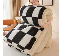 YWQJL Couette 200x230cm Hiver Edredon Gonflant Duvet Couverture Hiver Chaude Couette Lourde Lestée Couverture Epaisse Lit 2 Personnes Doux Et Confortable Couettes(#1,150x200cm/2.5kg)