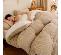 YWQJL Couette Chaude 220x240 Hiver Couverture Epaisse Polaire Doux Chaudes Couettes 2 Personnes Edredon Confortable Gonflant Duvet Couette pour l'hiver(#4,220x240cm/5kg)