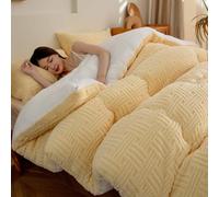 YWQJL Couette Chaude 220x240 Hiver Couverture Epaisse Polaire Doux Chaudes Couettes 2 Personnes Edredon Confortable Gonflant Duvet Couette pour l'hiver(#2,150x200cm/4kg)